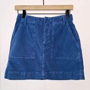 BDG Blue Corduroy Mini Skirt S